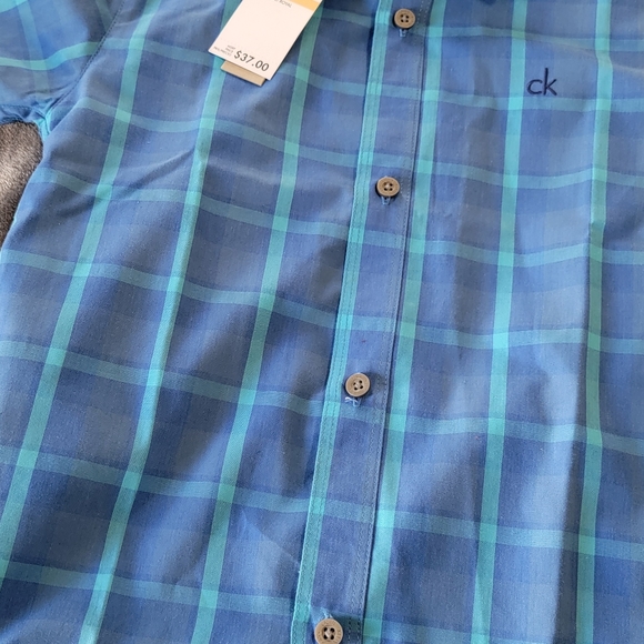 Blue Calvin Klein button down - Picture 5 of 6